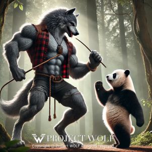 Project  Wolf / Wolf with panda