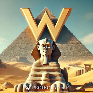 Sphinx guarding the w pyramid