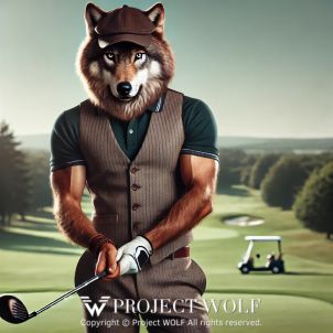 project WOLF/holding a golf club in a stylish pose