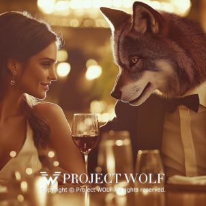 PROJECT WOLF!! The Wolf and the Woman at the Restaurant!!