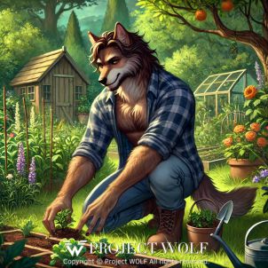 Project  Wolf / tending to plants