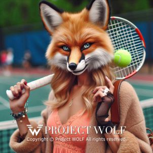 Project Wolf / Fox playing tennis