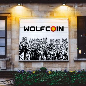 울프코인 외부홍보물 WOLFCOIN OUDOOR SIGNAGE