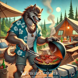 Wolf grilling barbecue