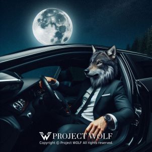 Projcet Wolf / A wolf with a luxury car