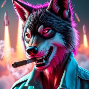 WOLFCOIN MEME fire a rocket