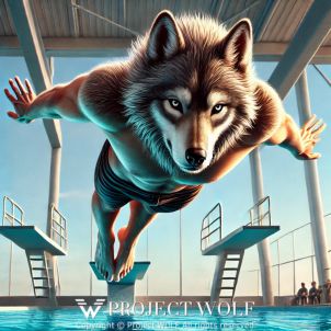 project WOLF/launched himself toward the water