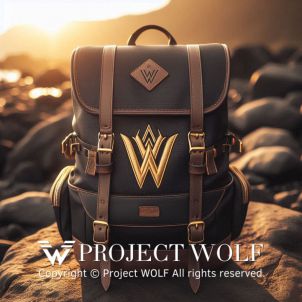 Project Wolf / W Gold Traveling backpack