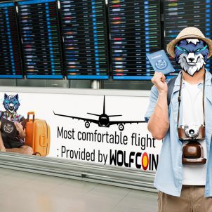 MOST COMFORTABLE FLIGHT : WOLFCOIN WILL PROVIDE.