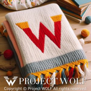 PROJECT WOLF, W luxury blanket