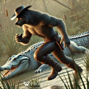 Wolf Befriends Crocodile