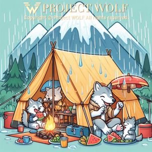 PROJECT WOLF, Camping on a rainy day