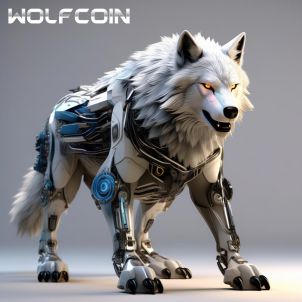 WOLFCOIN 메카닉 울프로 진화 중인 울프펫