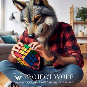 Project Wolf / Wolf solving a cube