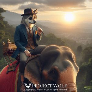 Project Wolf/ to enjoy a trip on an elephant in Thailand