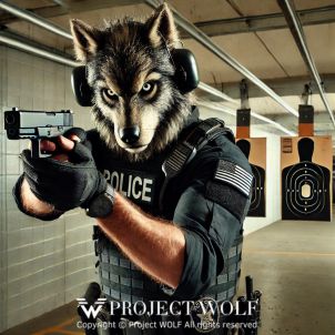 project WOLF/aiming his firearm