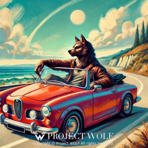 Project  Wolf / driving along a coastal road