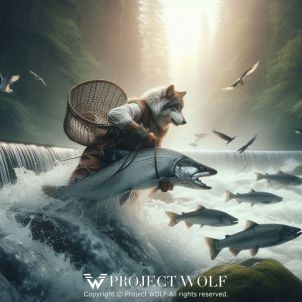 Project wolf / catch a large salmon