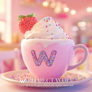 PROJECT WOLF!! "W" strawberry milk tea!!