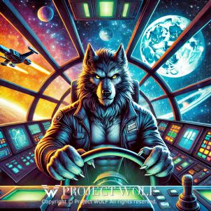 Project Wolf /  seated in the cockpit of a spaceship