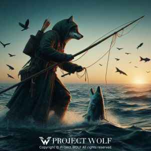 Project wolf / catch fish with a harpoon