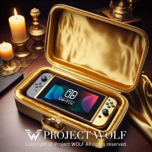 Project Wolf / W Goldent Nintendo Case