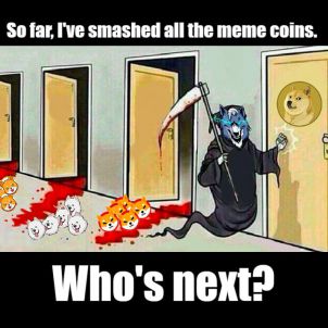 밈 코인을 박살내는 저승사자 울프 MEME The Grim Reaper WOLFCOIN