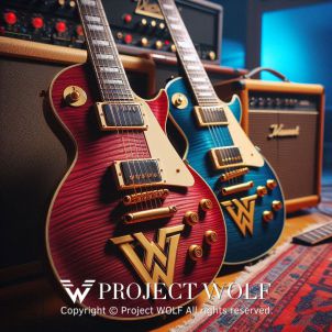 Project Wolf / Passionate Guitar Playing of Blue and Red Guitars