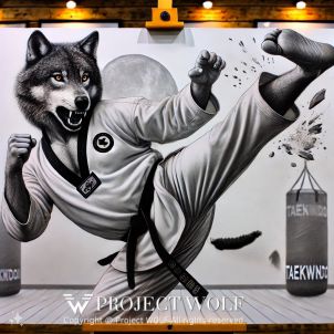 project WOLF/powerful kick at a Taekwondo