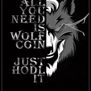 울프코인 포스터 (2)  JUST HODL WOLFCOIN