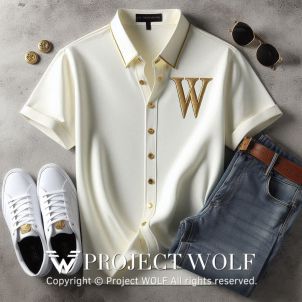 Project Wolf / W Gold Short Sleeve T - Shirt