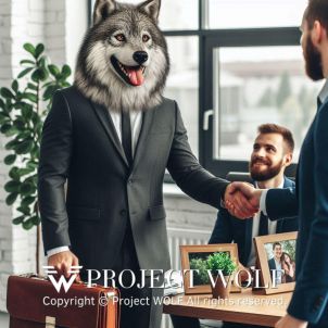 Project Wolf / Office worker Wolf is the epitome of smartness!