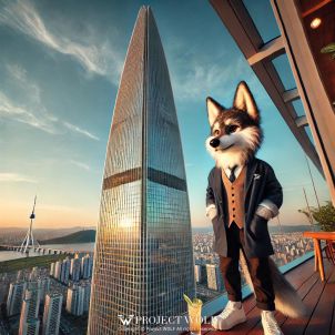 WOLFCOIN  / Wolf in a lotte tower