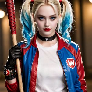 WOLFCOIN MEME W Harley Quinn