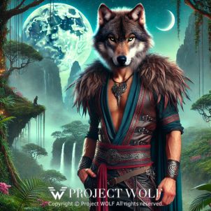 project WOLF/stands under the moonlight