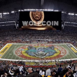 Super Bowl WOLFCOIN Advertisement