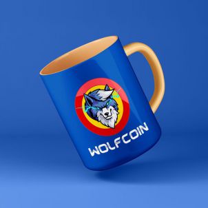 귀여운 테디울프 머그컵 WOLFCOIN MUG