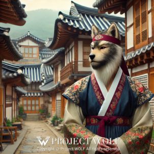 project WOLF/strolls through a hanok village.