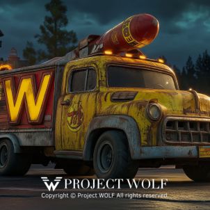 PROJECT WOLF!! Mobile Rocket Car "W"!!