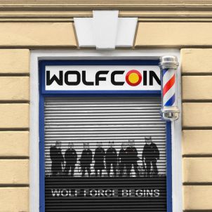 울프코인 외부 홍보물 WOLFCOIN EXTERNAL SIGNAGE