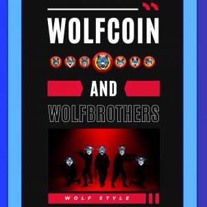 High quality text poster, Wolfcoin 4