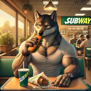 WOLFCOIN / Eating a subway sandwich