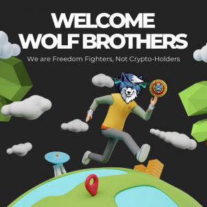 Wolf brothers running for freedom, Wolfcoin