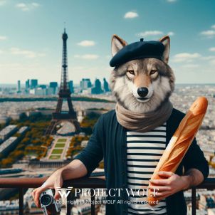 Project Wolf /  Wolf at the Eiffel Tower in France