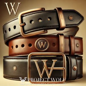 project WOLF/elegance of luxury brand W's men's belts,