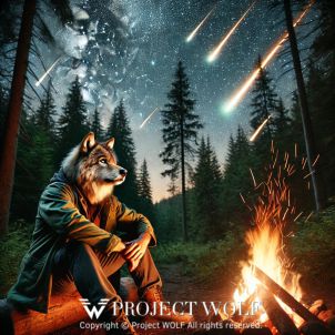 project WOLF/sitting by a campfire