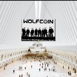 Advertisement of WOLFCOIN