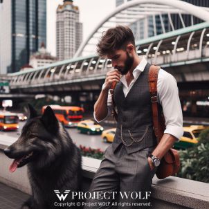 Project Wolf/ walk around the city with Wolf