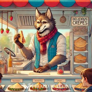 project WOLF/making crepes for customers