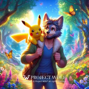 Project Wolf / The meeting between our wolf and Pokemon